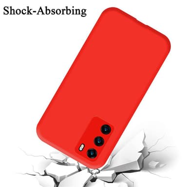 Huawei P40 silikondeksel case (rød)