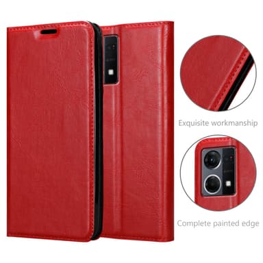 Realme 7 5G lommebokdeksel case (rød)