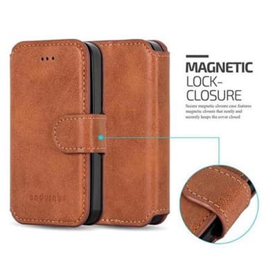 iPhone 4 / 4S lommebokdeksel etui (brun)