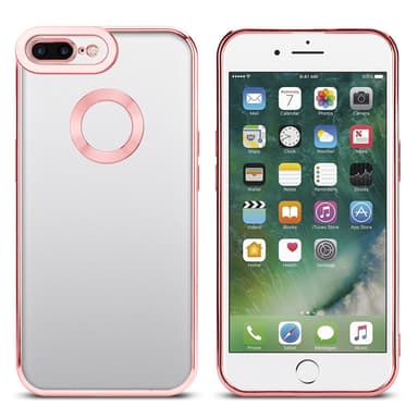 iPhone 7 PLUS / 7S PLUS / 8 PLUS silikondeksel Krom