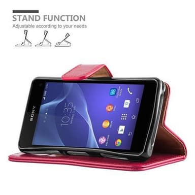 Sony Xperia Z1 COMPACT lommebokdeksel etui (rød)
