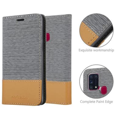 Samsung Galaxy M31 lommebokdeksel etui (grå)
