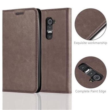 LG G2 lommebokdeksel case (brun)