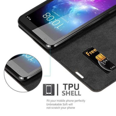 ZTE Blade A3 2019 lommebokdeksel case (brun)