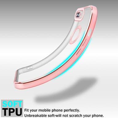 iPhone 7 PLUS / 7S PLUS / 8 PLUS silikondeksel Krom