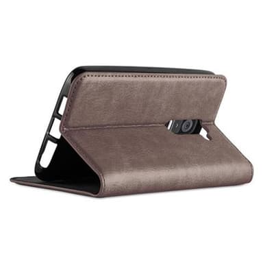 LG G2 lommebokdeksel case (brun)