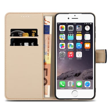 iPhone 6 / 6S lommebokdeksel etui (svart)