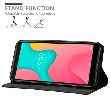 WIKO Y60 lommebokdeksel case (svart)