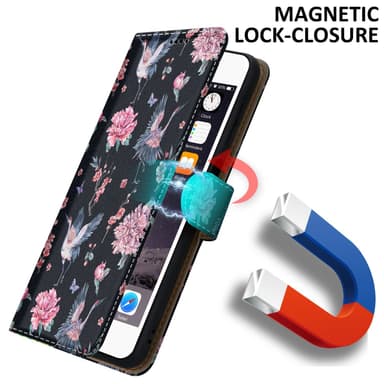 iPhone 6 / 6S lommebokdeksel etui (svart)