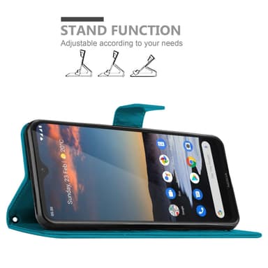 Motorola MOTO G22 lommebokdeksel Blomster (Lilla)
