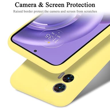 Motorola EDGE 30 NEO silikondeksel case (gul)