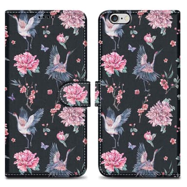 iPhone 6 / 6S lommebokdeksel etui (svart)