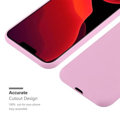 Deksel iPhone 12 PRO MAX Silikon cover (rosa)