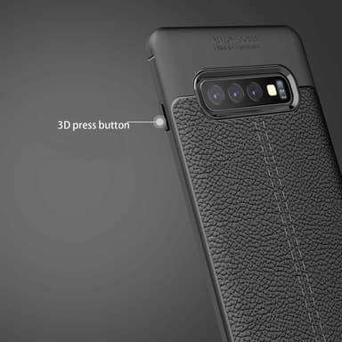 Samsung Galaxy S10 4G Deksel Kunstskinn (svart)
