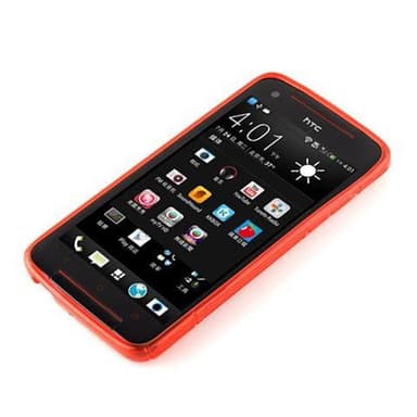 HTC BUTTERFLY S silikondeksel case (rød)
