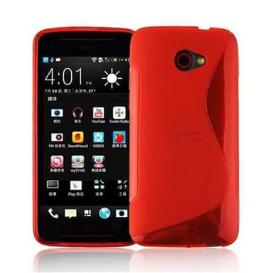 HTC BUTTERFLY S silikondeksel case (rød)