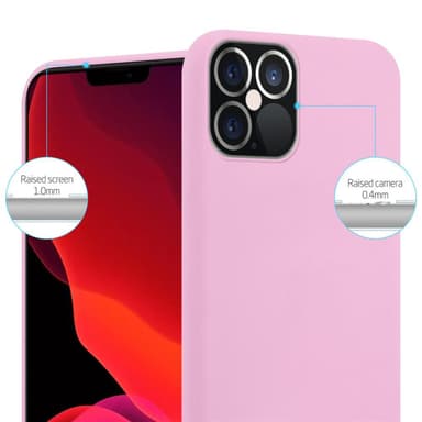 Deksel iPhone 12 PRO MAX Silikon cover (rosa)