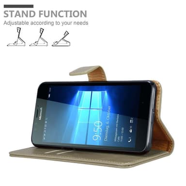 Nokia Lumia 950 lommebokdeksel etui (brun)