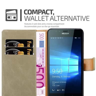 Nokia Lumia 950 lommebokdeksel etui (brun)