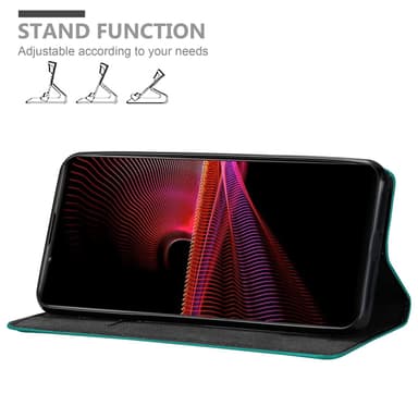 Sony Xperia 1 III lommebokdeksel case (turkis)