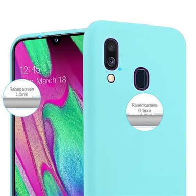 Deksel Samsung Galaxy A40 Silikon cover (blå)