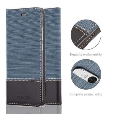 Xiaomi RedMi NOTE 4 lommebokdeksel etui (blå)
