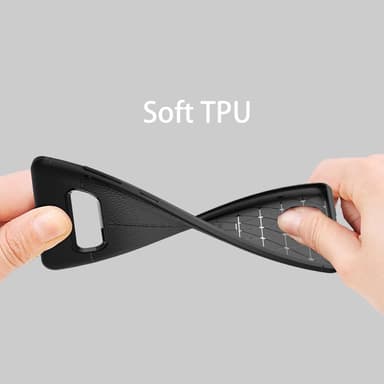Samsung Galaxy S10 4G Deksel Kunstskinn (svart)
