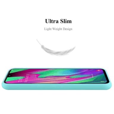 Deksel Samsung Galaxy A40 Silikon cover (blå)