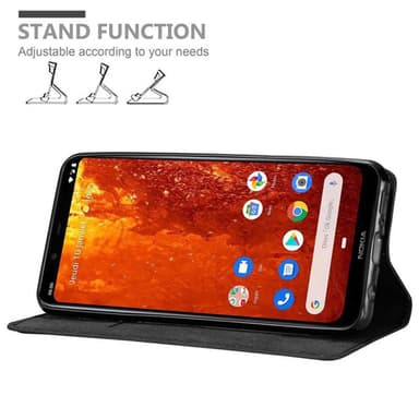Nokia 8.1 lommebokdeksel case (svart)