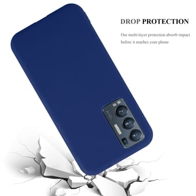 Deksel Oppo FIND X3 NEO Silikon cover (blå)