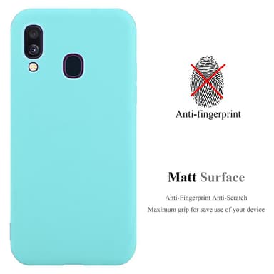 Deksel Samsung Galaxy A40 Silikon cover (blå)