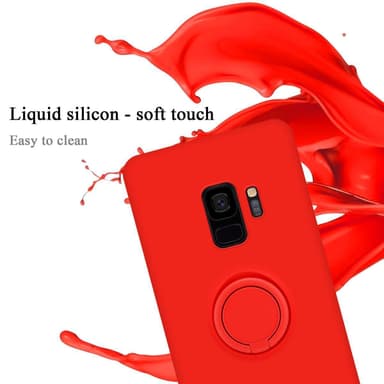 Deksel Samsung Galaxy S9 Ring Case (rød)