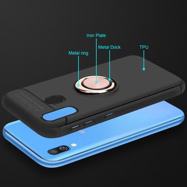 Samsung Galaxy A40 silikondeksel cover (svart)