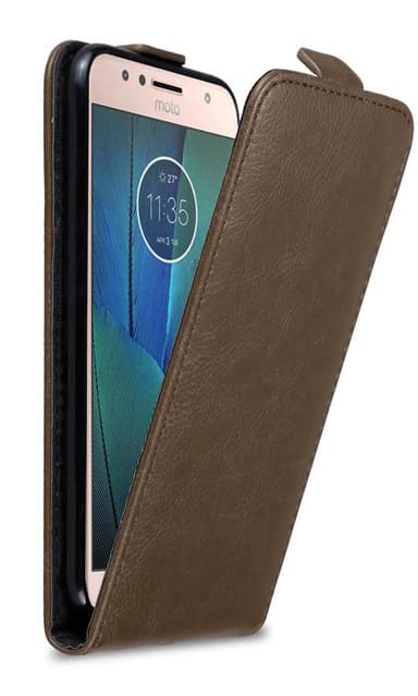 Motorola MOTO G5S PLUS deksel flip cover (brun)