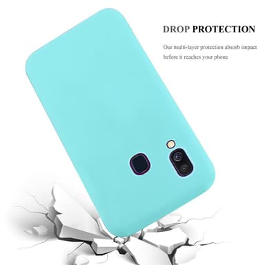 Deksel Samsung Galaxy A40 Silikon cover (blå)