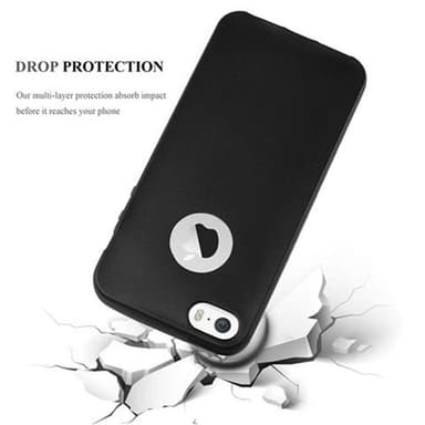 Deksel iPhone 5 / 5S / SE 2016 Case Cover (svart)