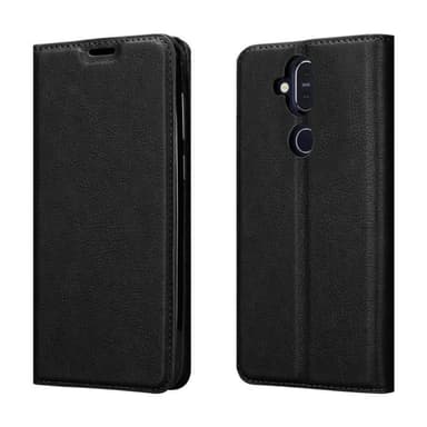 Nokia 8.1 lommebokdeksel case (svart)
