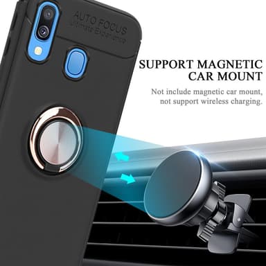 Samsung Galaxy A40 silikondeksel cover (svart)