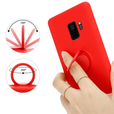 Deksel Samsung Galaxy S9 Ring Case (rød)