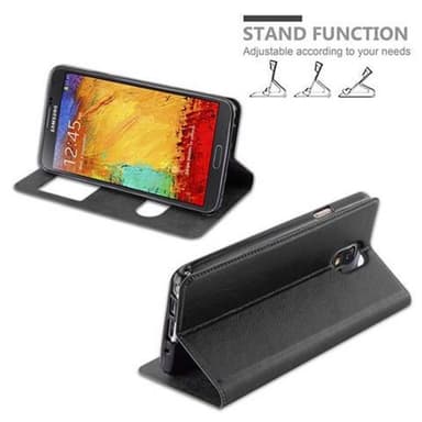 Samsung Galaxy NOTE 3 lommebokdeksel cover (svart)