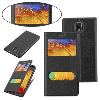 Samsung Galaxy NOTE 3 lommebokdeksel cover (svart)