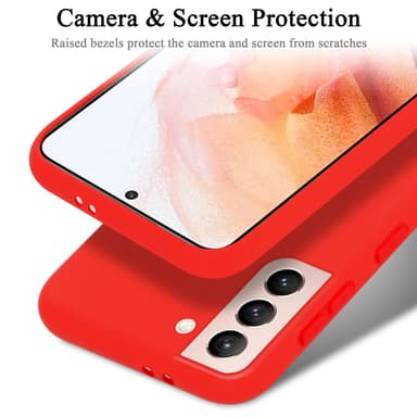 Samsung Galaxy S21 5G silikondeksel case (rød)