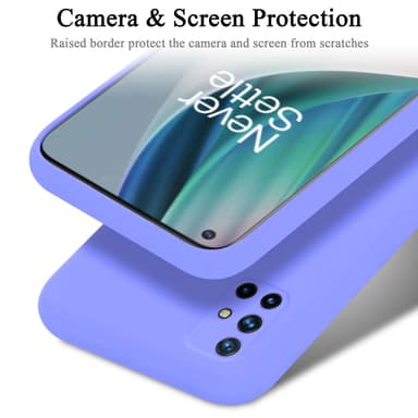 OnePlus Nord N10 5G silikondeksel case (Lilla)