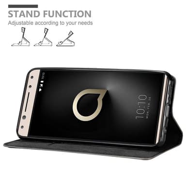 Alcatel 5 lommebokdeksel case (brun)