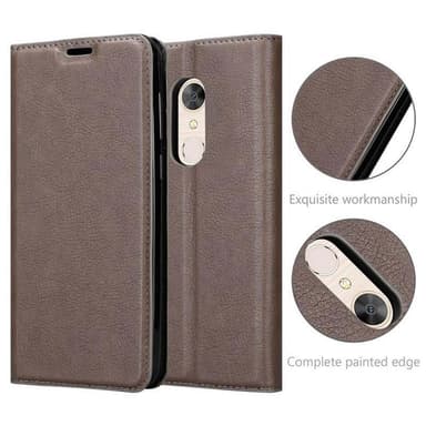 Alcatel 5 lommebokdeksel case (brun)