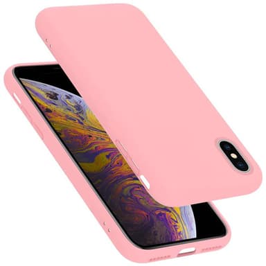 iPhone X / XS silikondeksel case (rosa)