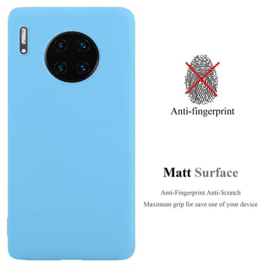 Deksel Huawei MATE 30 PRO Silikon cover (blå)