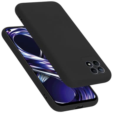 Realme 8i / Narzo 50 4G silikondeksel case (Svart)