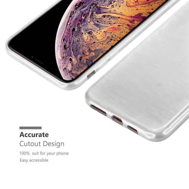 iPhone XS MAX silikondeksel cover (sølv)