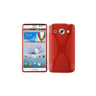 LG OPTIMUS G PRO Deksel Case Cover (rød)